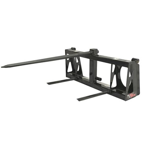 bale spear for skid steer style|skid steer round bale spear.